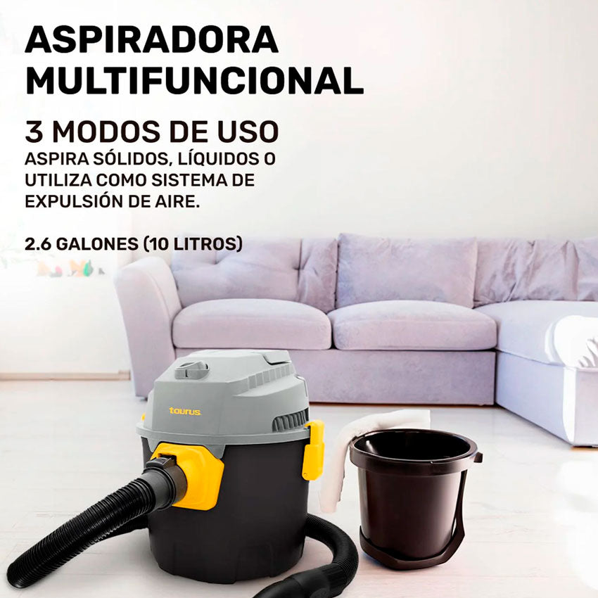 TAURUS ASPIRADORA WET & DRY 10 L