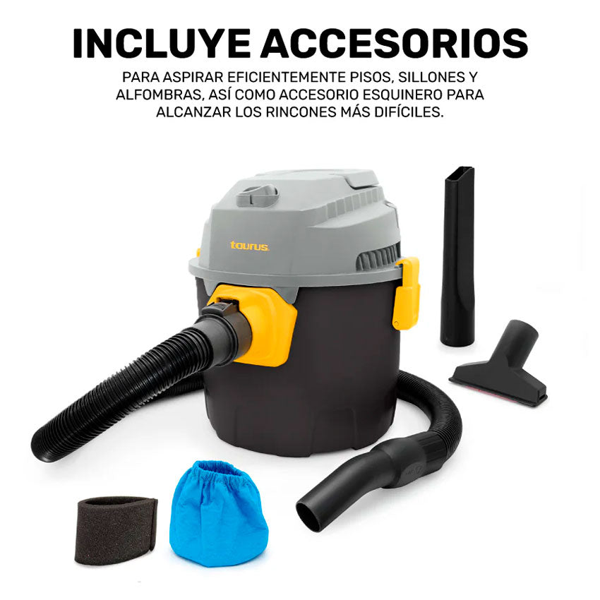 TAURUS ASPIRADORA WET & DRY 10 L