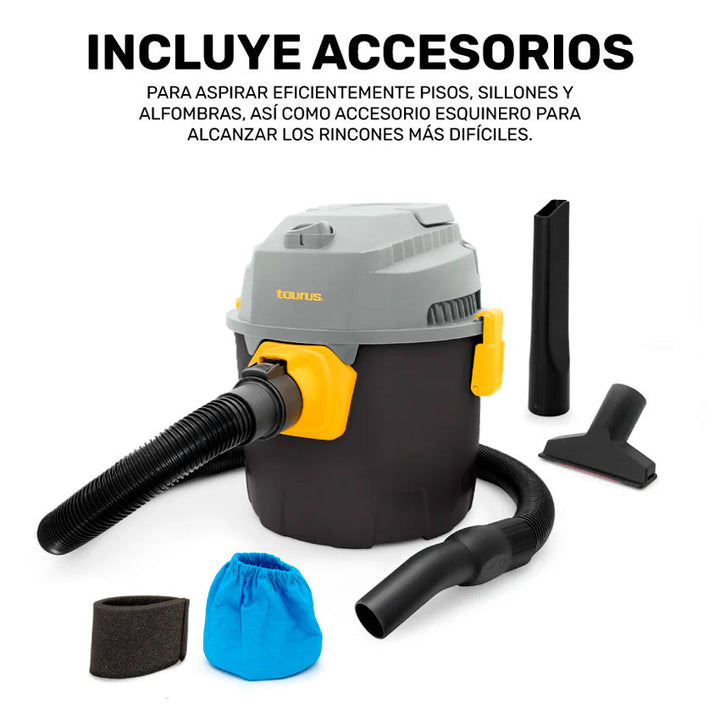 TAURUS ASPIRADORA WET & DRY 10 L