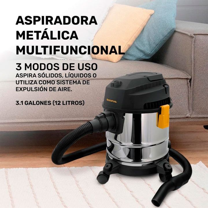 TAURUS ASPIRADORA HUMEDO /SECO 3 EN 1