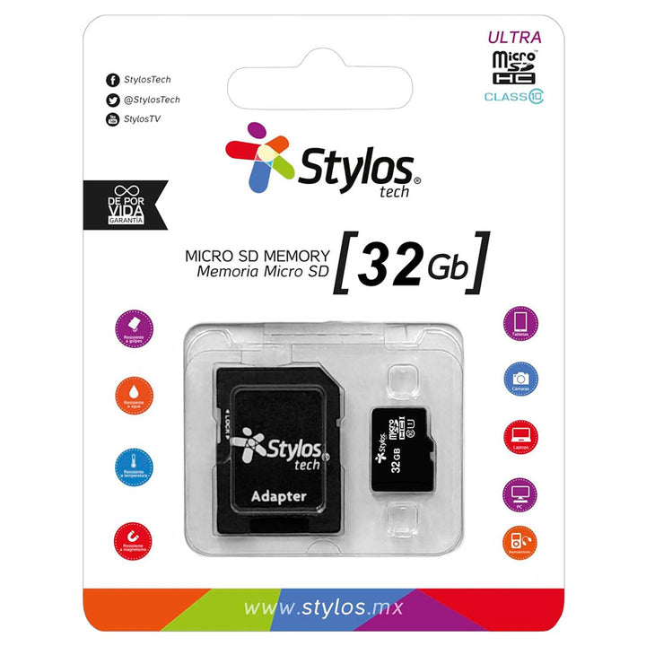 MEMORIA MICRO SD 32GB STYLOS