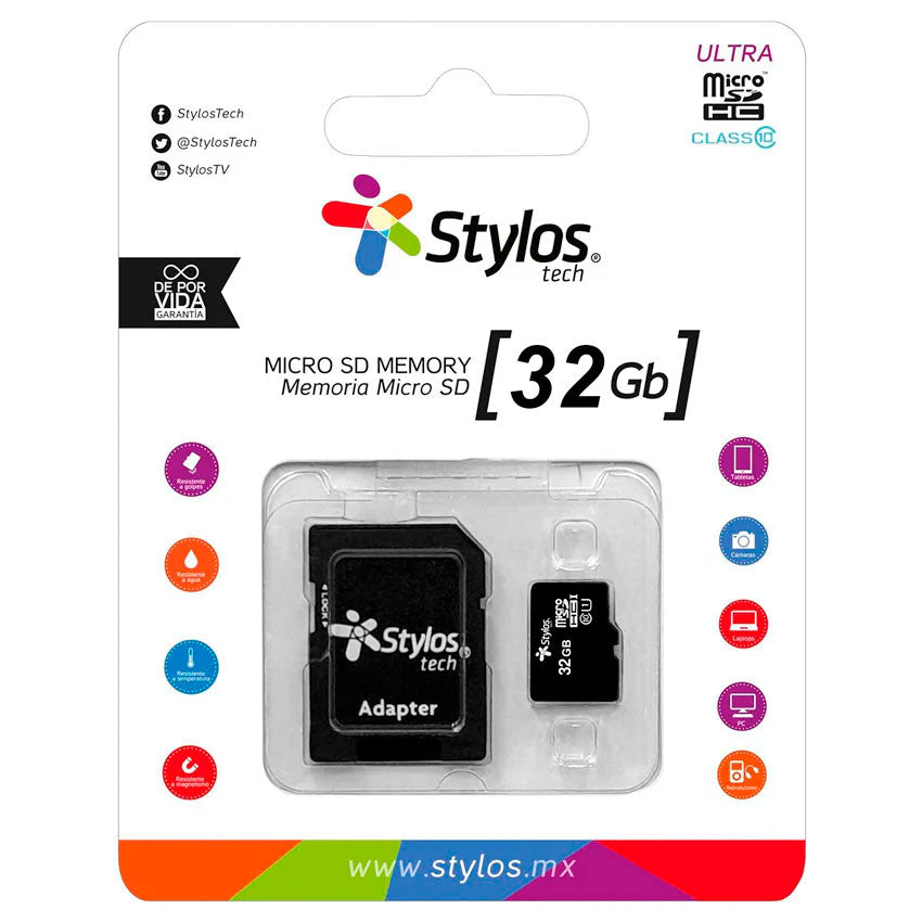 Memoria Micro Sd 32gb Stylos