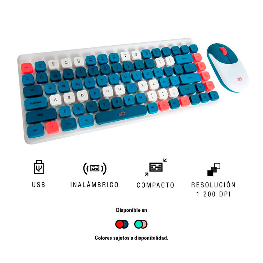 TECLADO Y MOUSE INALAMBRICOS PARA PC STF