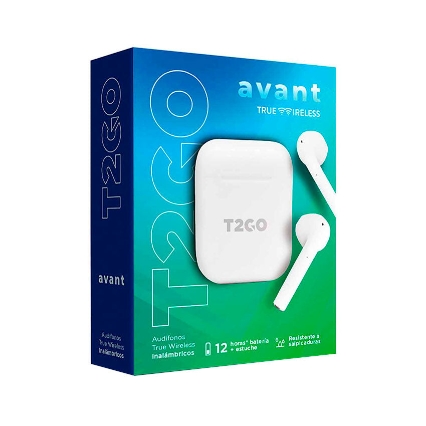 T2GO AUDIFONOS TRUE WIRELESS AVANT BLANCO