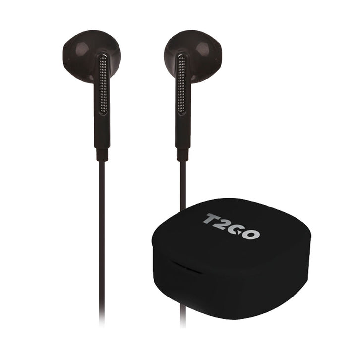 AUDIFONOS T2GO C/ESTUCHE NEGRO