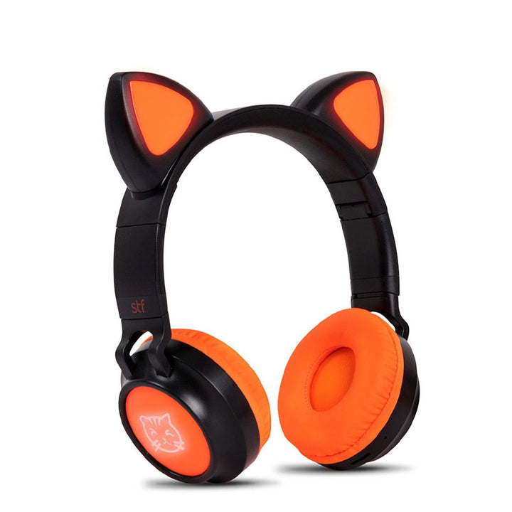 AUDIFONOS BLUETOOTH STF KATU NEGRO/NARANJA "G"