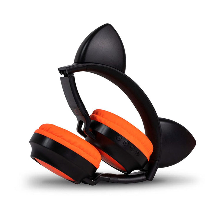 AUDIFONOS BLUETOOTH STF KATU NEGRO/NARANJA "G"