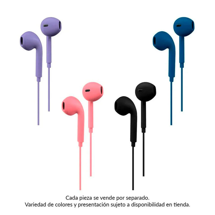 T2go Audifonos Everyday C/estuche Colores Conector Tipo C Micrófono Integrado