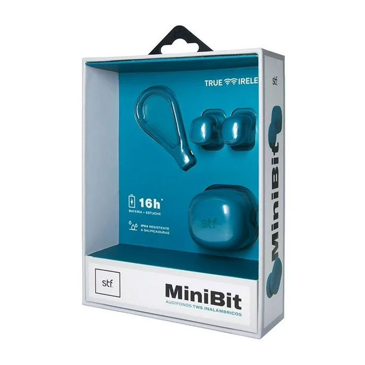 AUDIFONOS TRUE WIRELESS STF MINI BIT AZUL