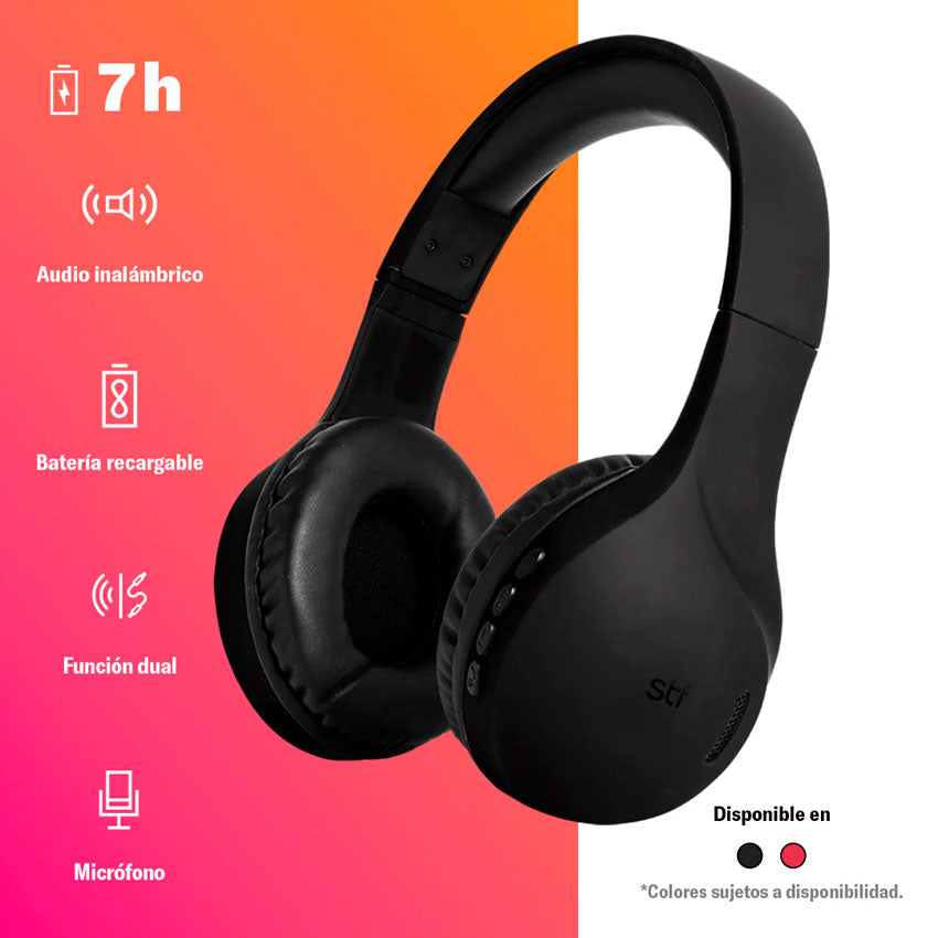 STF AUDIFONOS BLUETOOTH HOSS NEGRO "G" (24)