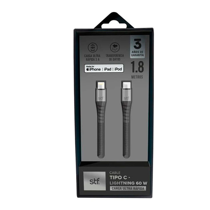 STF CABLE USB TIPO "C" A USB LIGHTNING