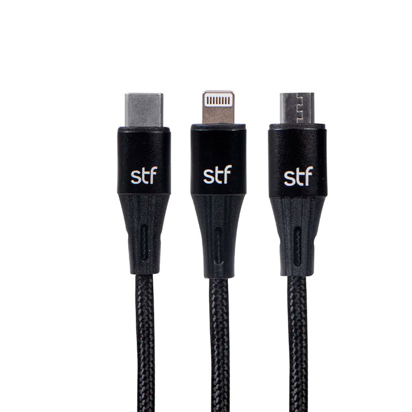 STF CABLE USB 3 EN 1 (MICRO, LIGHTNING, TIPO "C")