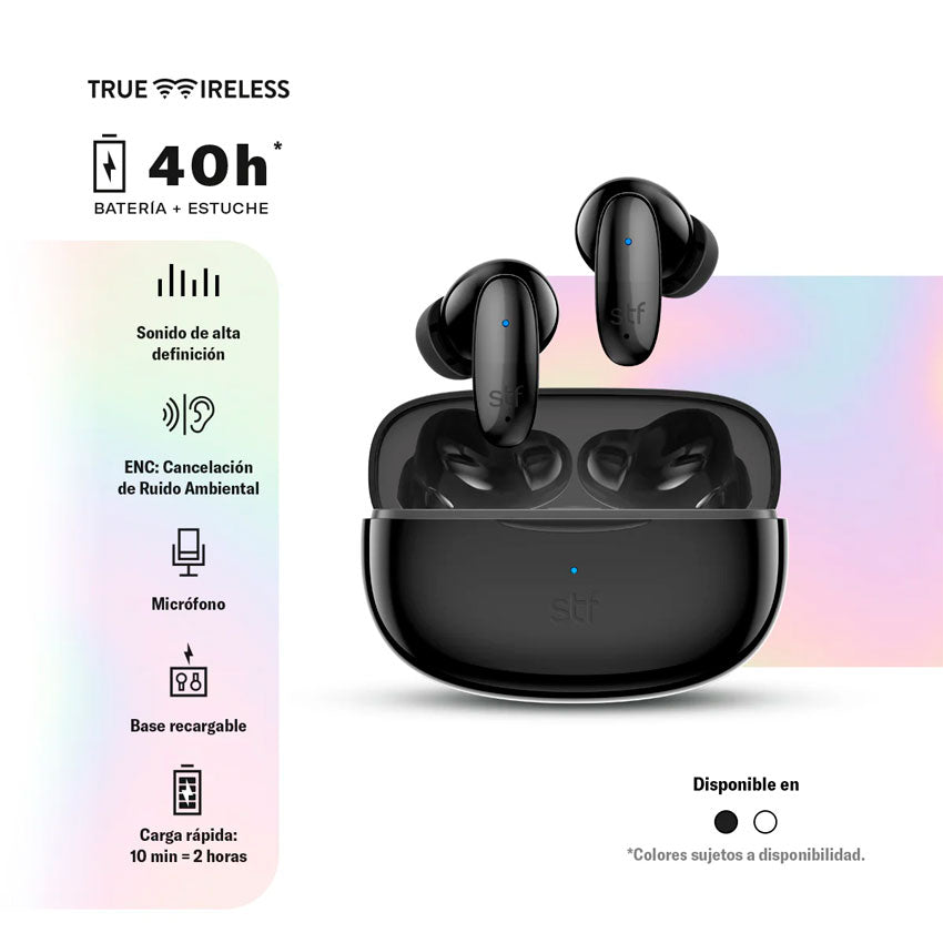 AUDIFONOS TRUE WIRELESS STF ICON NEGRO