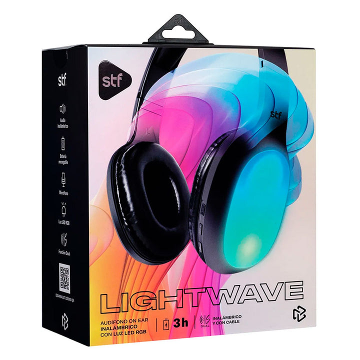 STF AUDIFONOS BLUETOOTH LIGHTWAVE NEGRO "G"