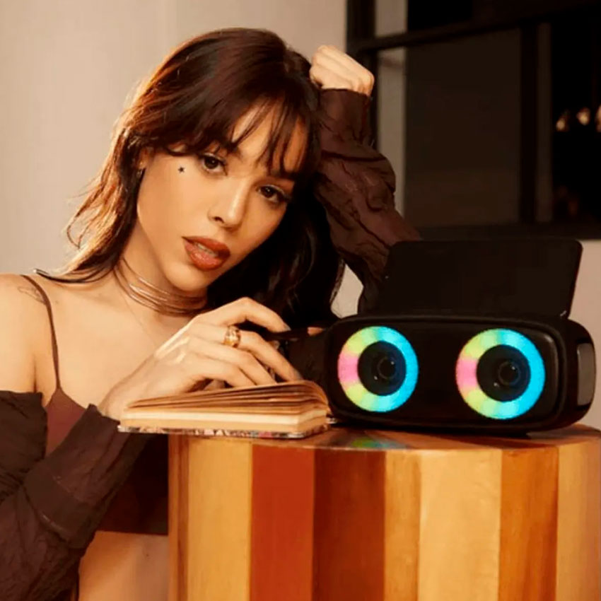 BOCINA BLUETOOTH STF 2 X 2" HOOK MINI NEGRO