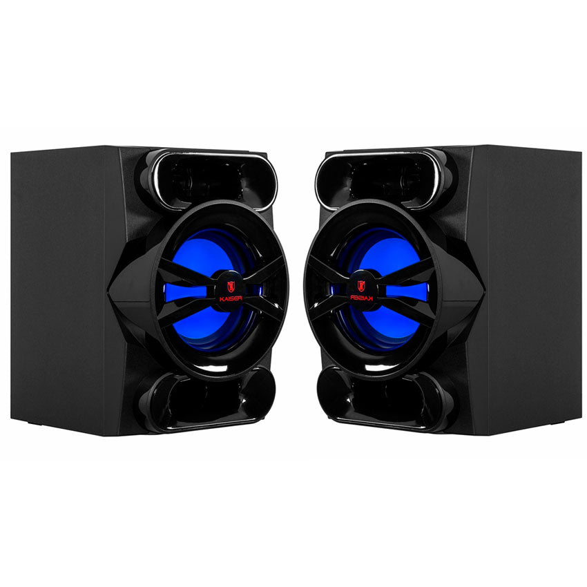 KAISER SISTEMA DE AUDIO DOBLE 2X8” DE 40,000 W PMPO/100 W RMS