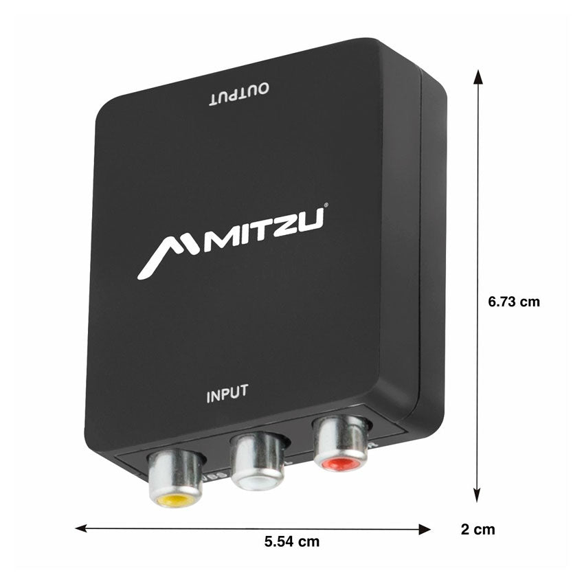 CONVERTIDOR MINI AV - HDMI C/ENTRADA RCA MITZU
