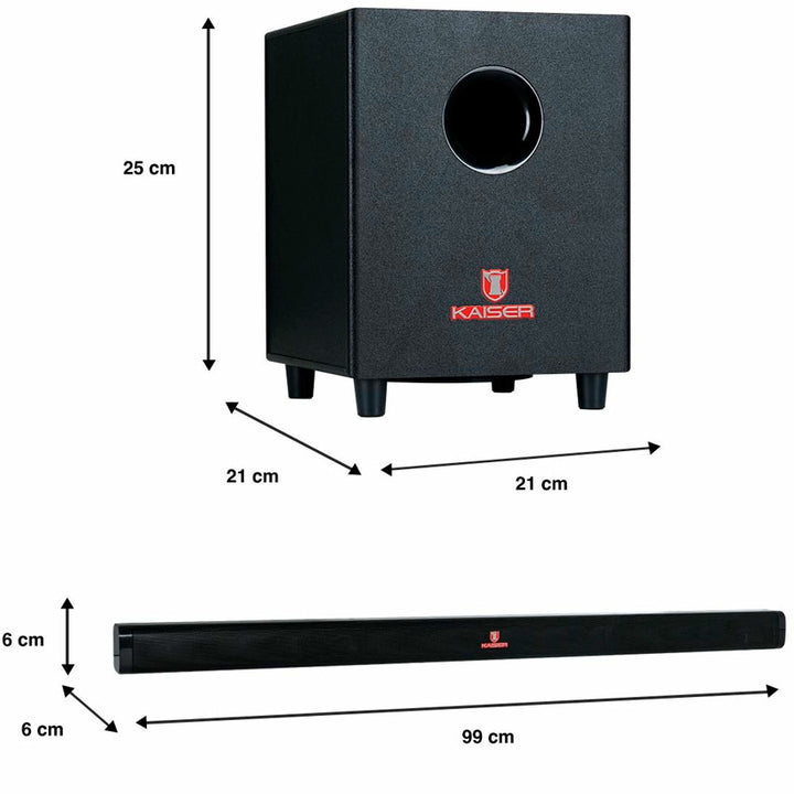 SOUND BAR KAISER C/SUBWOOFER 60W