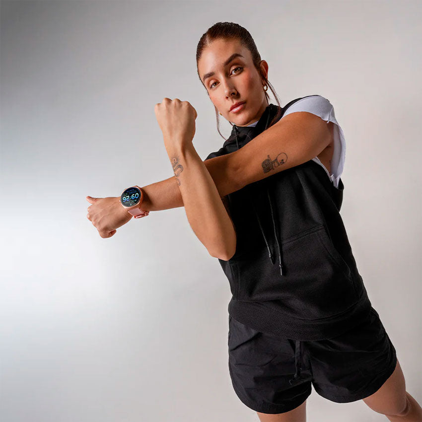 Stf Smartwatch Kronos Trek Rosa con Pantalla Ips de 1.38" y Resistencia Ip67