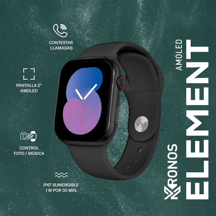 Stf Smartwatch Kronos Element con Pantalla Amoled de 2" y Resistencia Ip67