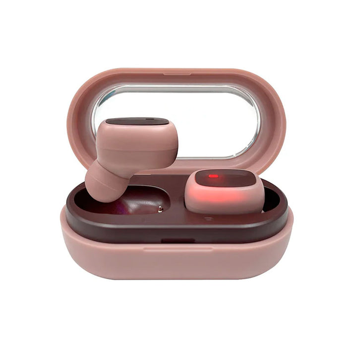 Stf Audifonos True Wireless Viva Rosa Bluetooth 5.0 con Estuche de Carga Tipo C