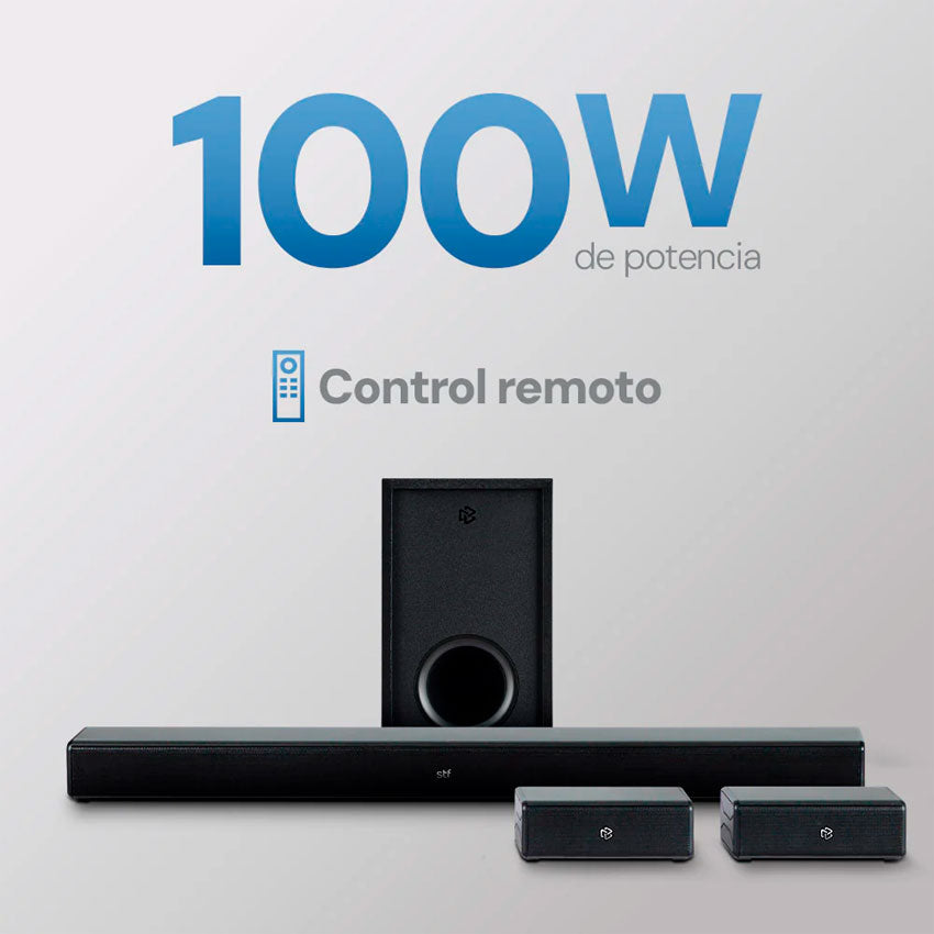 STF SOUND BAR C/SUBWOOFER HOME AUDIO 5.1 100W