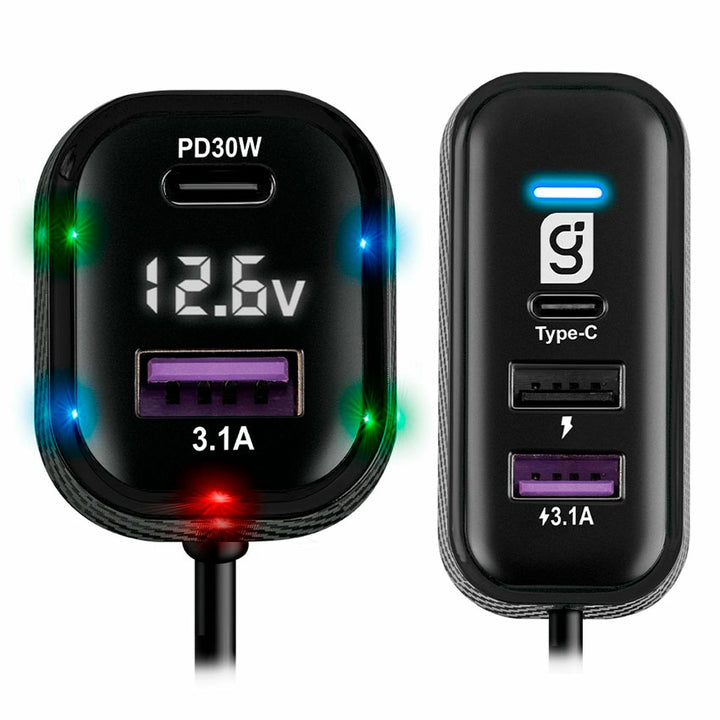 ADAPTADOR DC CON 3 USB MITZU