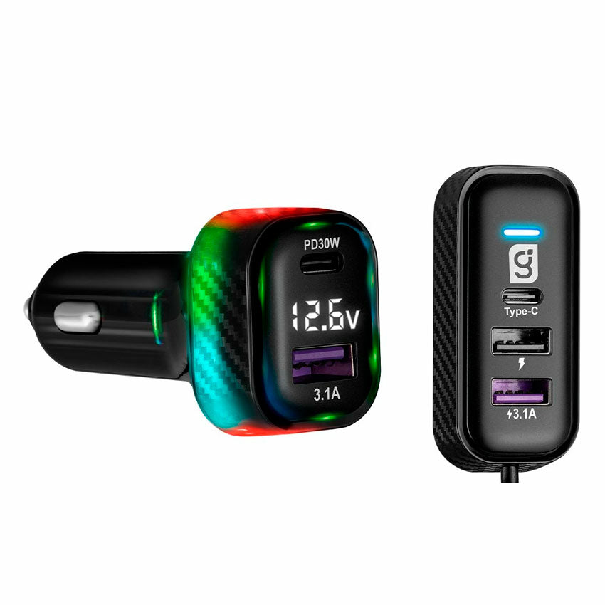 ADAPTADOR DC CON 3 USB MITZU