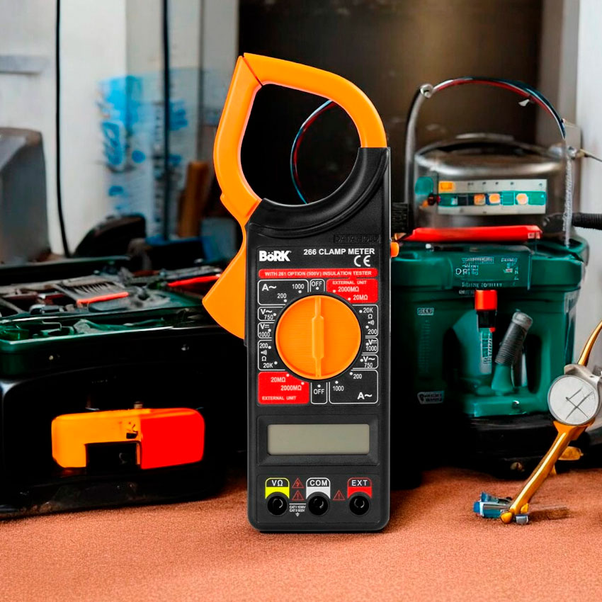 BORK MULTIMETRO DIGITAL DE GANCHO MP-6070