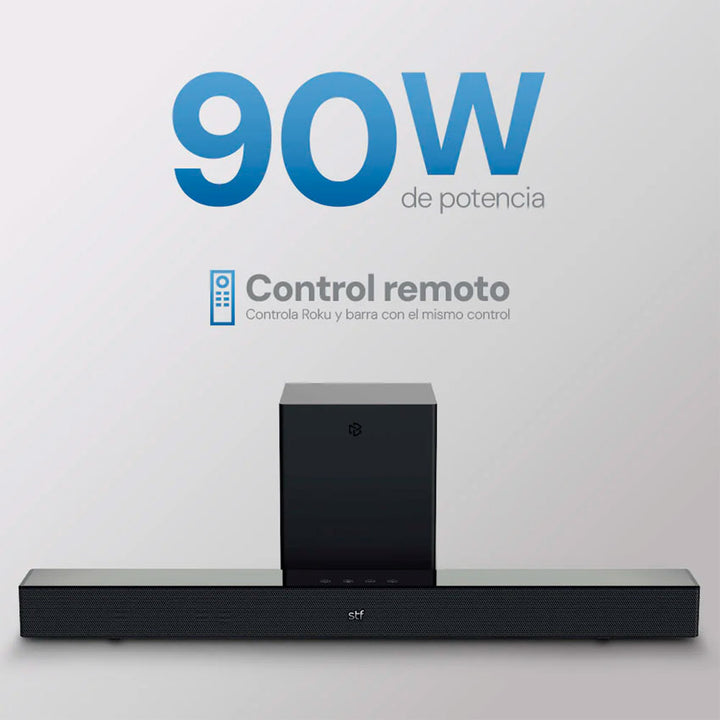 STF SOUND BAR C/SUBWOOFER 90W ROKU TV