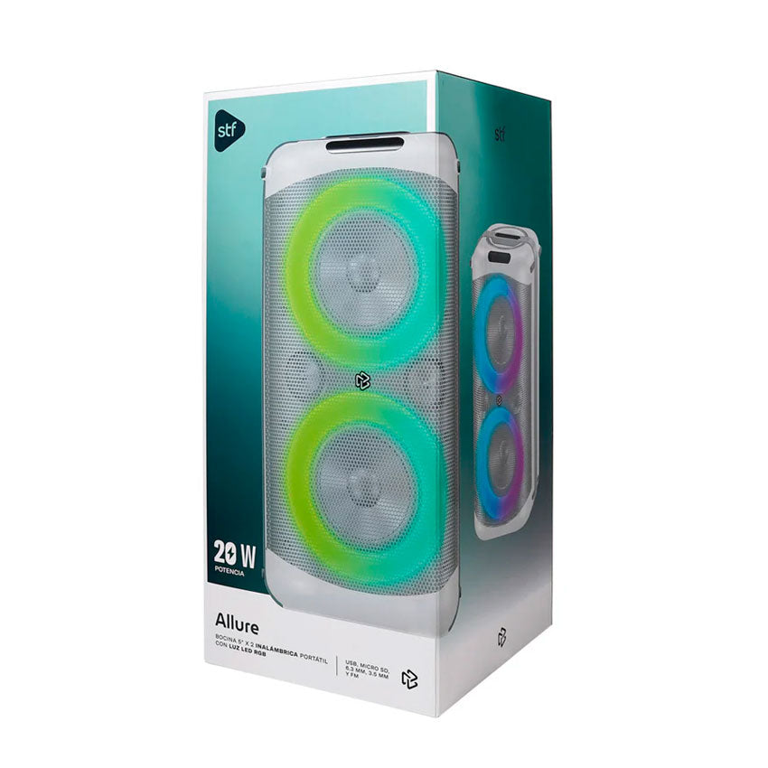 Stf Bocina Bluetooth 2 X 5" Allure Blanco