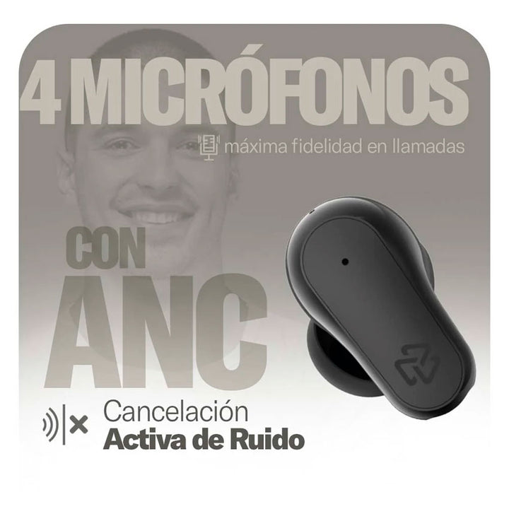 Audifonos True Wireless Stf One Plus Anc Negro