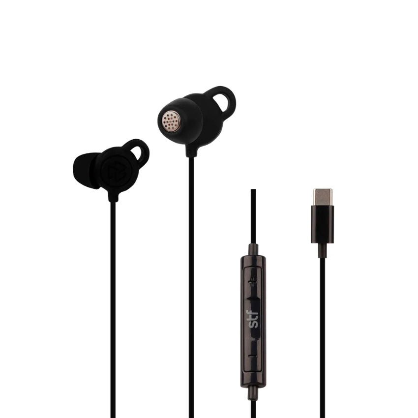 Stf Audifonos Gravity Tipo C Negro