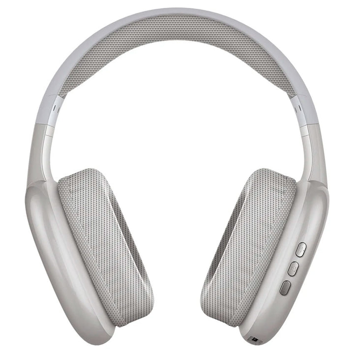 KAISER AUDIFONOS BLUETOOTH DE DIADEMA PLATEADO CON RANURA MICRO SD
