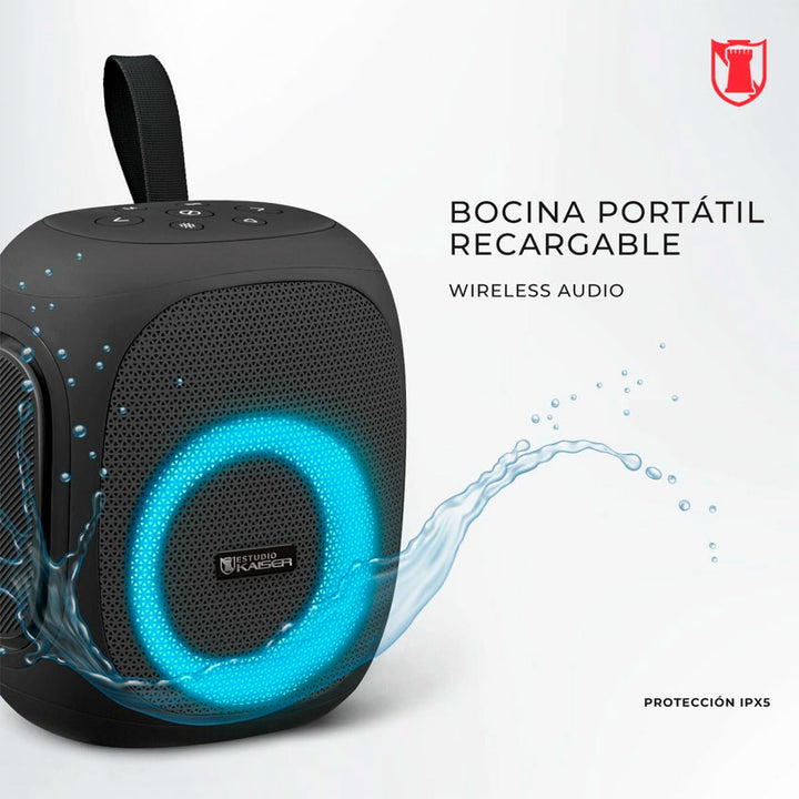 BOCINA BLUETOOTH ESTUDIO KAISER XTREME BOX NEGRO