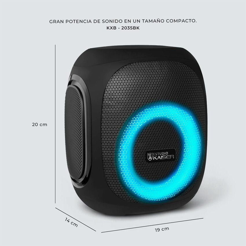 BOCINA BLUETOOTH ESTUDIO KAISER XTREME BOX NEGRO