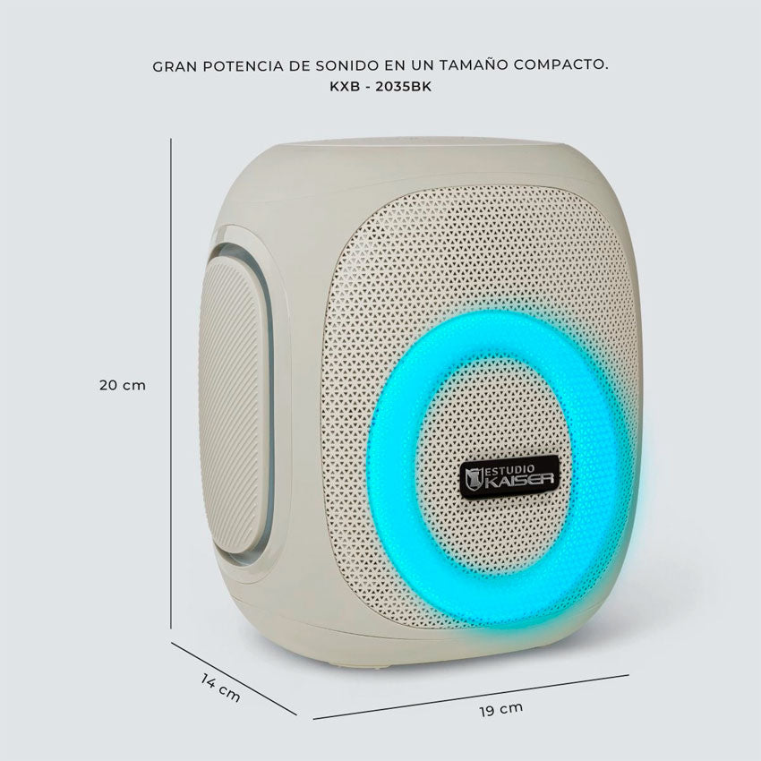BOCINA BLUETOOTH ESTUDIO KAISER XTREME BOX GRIS