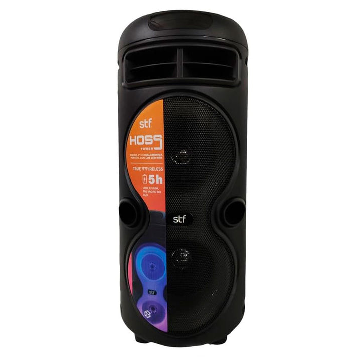 STF BOCINA INALÁMBRICA HOSS TOWER 4"X2 CON LUZ LED RGB