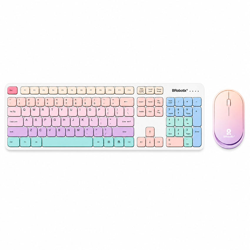 Brobotix Teclado y Raton Recargable Inal. para Pc