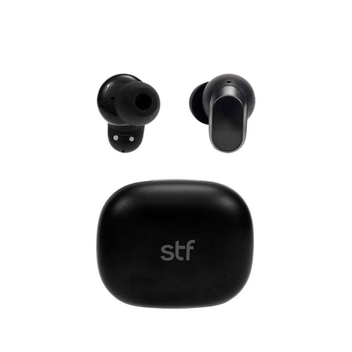 Stf Audifonos True Wireless Cherry Max Negro con Cancelación de Ruido Enc y 36 Horas de Batería