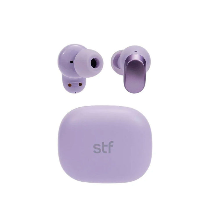 Stf Audifonos True Wireless Cherry Max Purpura con Cancelación de Ruido Enc y 36 Horas de Batería