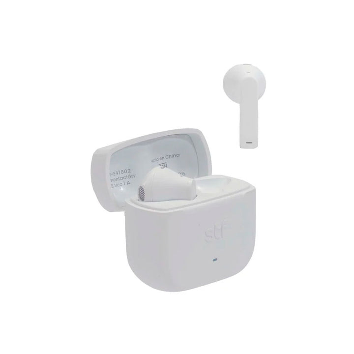 Stf Audifonos True Wireless Hyro Enc Blanco con 4 Micrófonos y 35 Horas de Batería