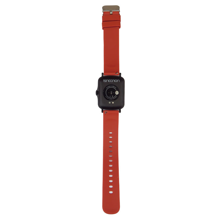 NECNON SMARTWATCH RELOJ INTELIGENTE UNISEX PRESION ARTERIAL IPX7 ROJO