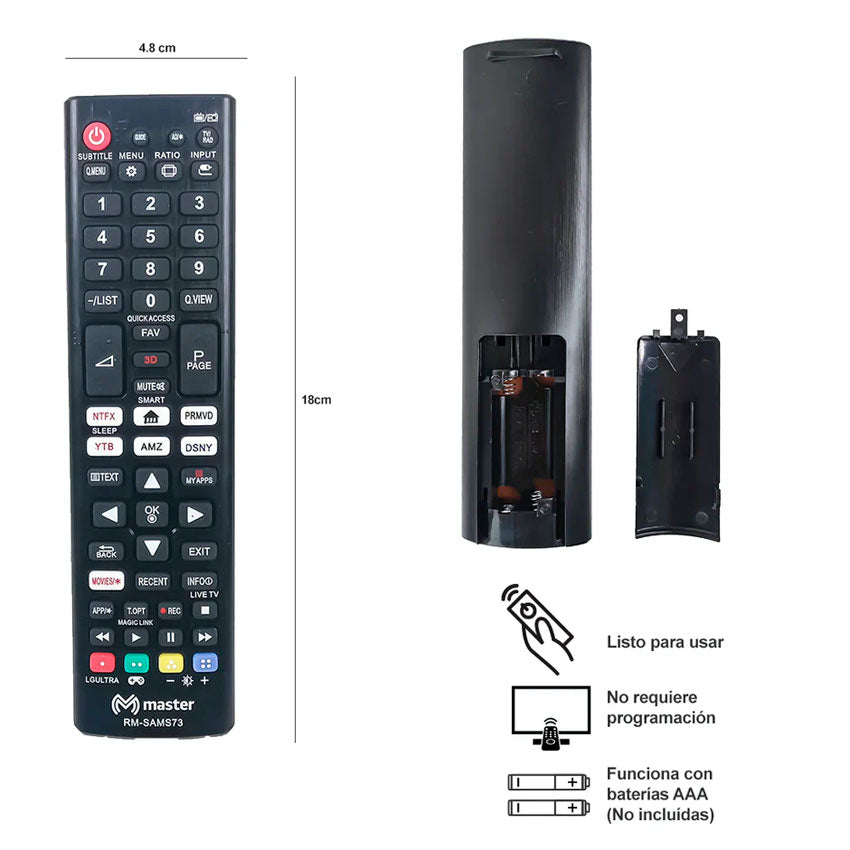 Control Remoto Master para Tv Samsung