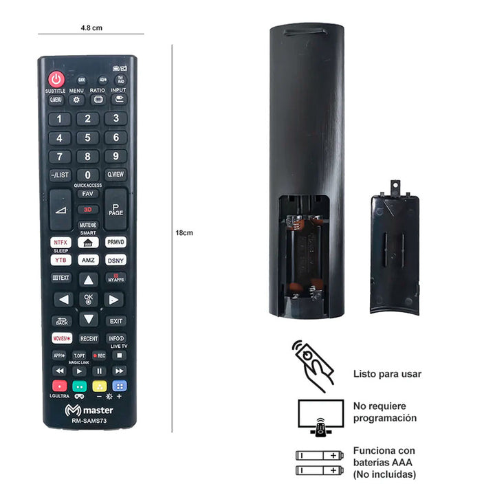 Control Remoto Master para Tv Samsung