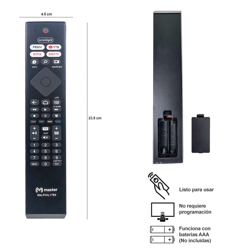 Control Remoto Master para Tv Philips