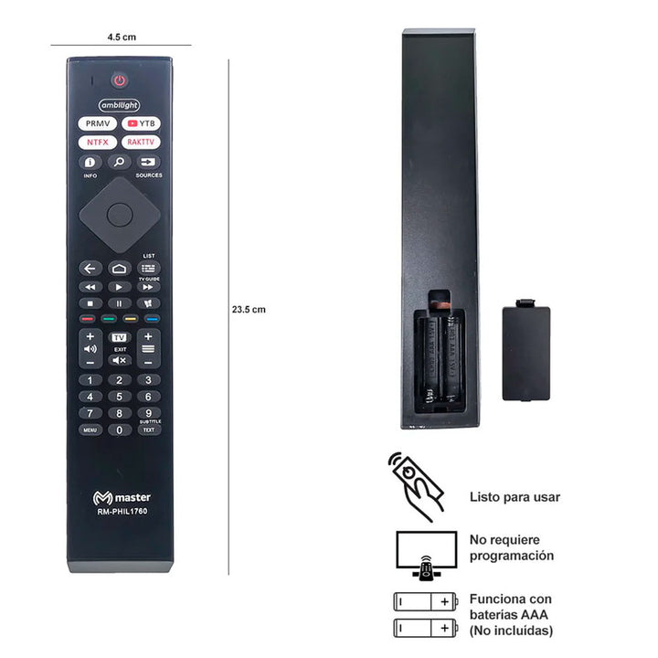 Control Remoto Master para Tv Philips
