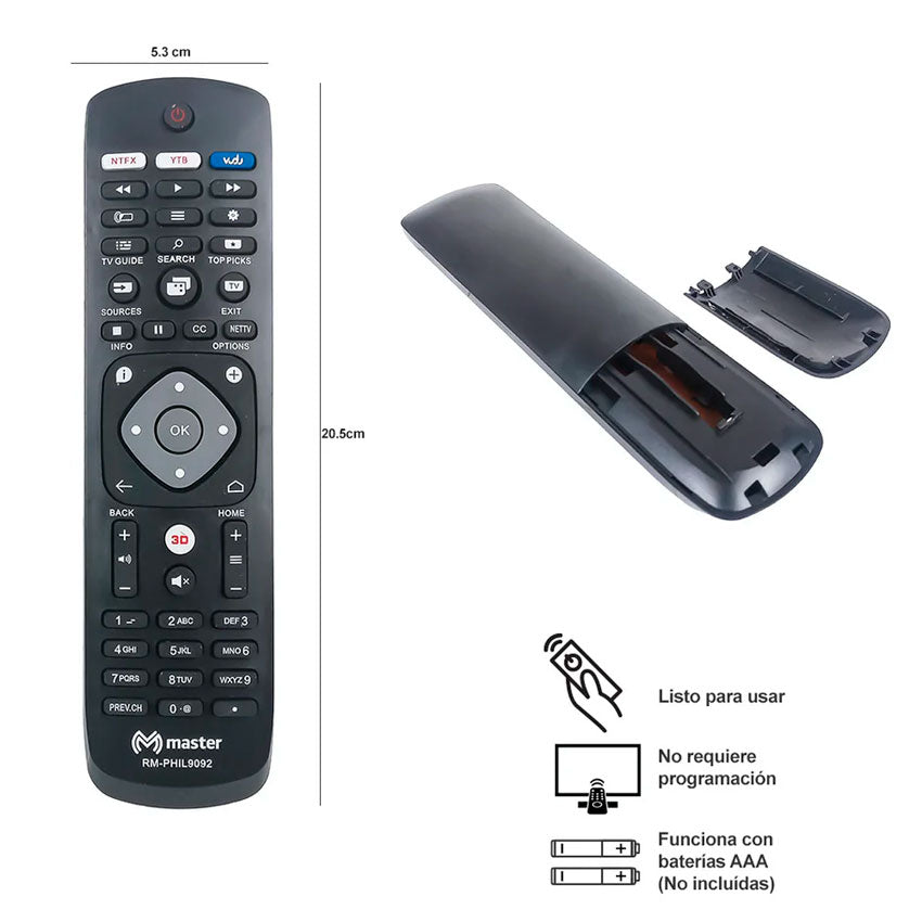 Control Remoto Master para Tv Philips