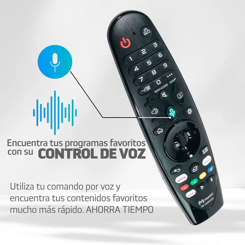 CONTROL REMOTO MASTER PARA TV LG CONTROL DE VOZ