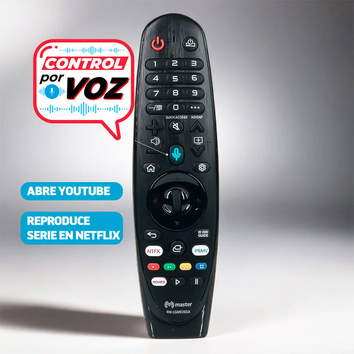 CONTROL REMOTO MASTER PARA TV LG CONTROL DE VOZ